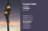 Lighted Lampost Recycled Business Cards