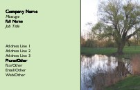On the Pond Full Colour Business Cards