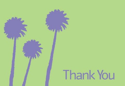 Breezy Palms Thank You Cards