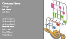 Colourful Music Full Colour Business Cards