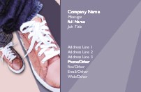 Pink Trainers Full Colour Business Cards