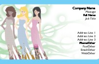 Three Ladies Full Colour Business Cards