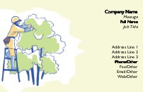 Tree Pruner Full Colour Magnetic Business Cards