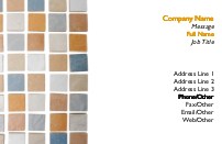 Coloured Tiles Full Colour Magnetic Business Cards