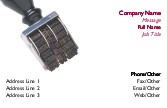 Date Stamper -  Angled Full Colour Business Cards