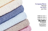 Stack of Towels Full Colour Business Cards