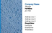 Blue Bubbles Full Colour Magnetic Business Cards