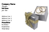 Wedding Rings in Box Full Colour Business Cards