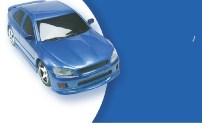 Metallic Blue Car