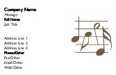 Tan Notes on Bar Full Colour Business Cards
