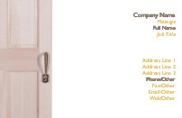 Another Door Opens Full Colour Magnetic Business Cards