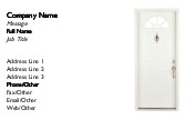 Behind Closed Doors Full Colour Magnetic Business Cards