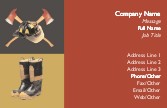Give Fire the Boot Full Colour Business Cards