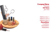 Manicure Tools Full Colour Business Cards