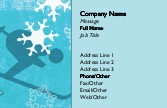 Downhill Skiing Full Colour Business Cards