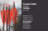 Archery Arrows Full Colour Magnetic Business Cards