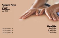 Healing Hands Full Colour Business Cards