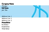 Bisect in Blue Full Colour Magnetic Business Cards
