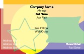 Colourful Shapes Full Colour Magnetic Business Cards