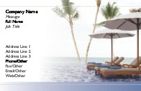 Perfectly Relaxed Full Colour Business Cards