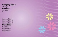 Flowers and Lavender Waves