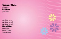 Flowers and Pink Waves