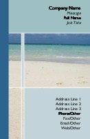 Footprints in the Sand Full Colour Business Cards