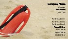 Lifeguard Buoy Full Colour Business Cards