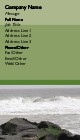 Ocean and Rocks Full Colour Business Cards