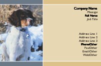 Puppy in Snow Full Colour Business Cards