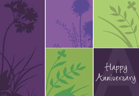 Natural Milestone Anniversary Cards