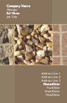 Stones and Concrete Full Colour Business Cards