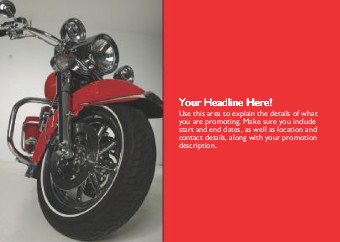 Chrome Rider Full Colour Standard Sized Postcards