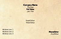 Venetian Orange Full Colour Magnetic Business Cards