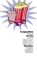 Cinema Essentials Full Colour Magnetic Business Cards