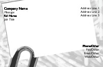 Paperclip and Note Full Colour Business Cards