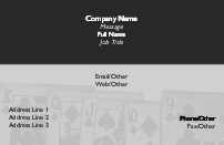 Faded Playing Cards Full Colour Business Cards