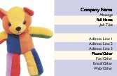 Multicoloured Teddy Full Colour Business Cards