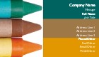 Crayons and Coloured Block Full Colour Business Cards