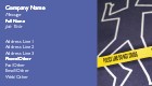 Under Investigation Full Colour Business Cards