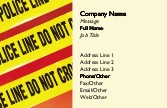 Police Line Tape Full Colour Business Cards