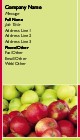 Autumn Apples Full Colour Magnetic Business Cards
