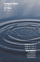 Water Ripples Full Colour Business Cards