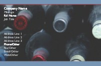 Wine Bottles Full Colour Business Cards