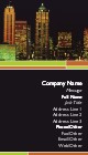 Cityscape at Night Full Colour Business Cards