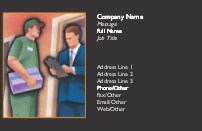 Delivery Person Full Colour Business Cards