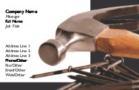 Hammer and Hang Full Colour Business Cards