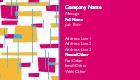 Geometric Dream Full Colour Magnetic Business Cards