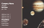 Planets in Space Recycled Business Cards