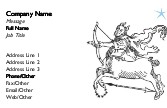 Sagittarius Full Colour Business Cards